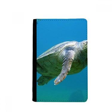 Imagem de Porta-passaporte Marine Organism Turtle Ocean Animal Animal Notecase Burse Carteira Capa Cartão Bolsa, Multicolor