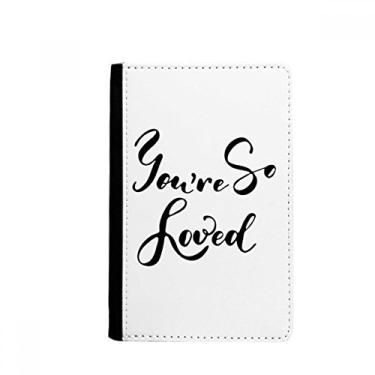Imagem de Porta-passaporte estilo citação You Are So Loved Notecase Burse capa carteira porta-cartão, Multicolor