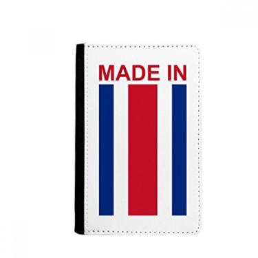 Imagem de Feito na Costa Rica Country Love Passport Holder Notecase Burse Carteira Capa Carteira Cartão, Multicolor