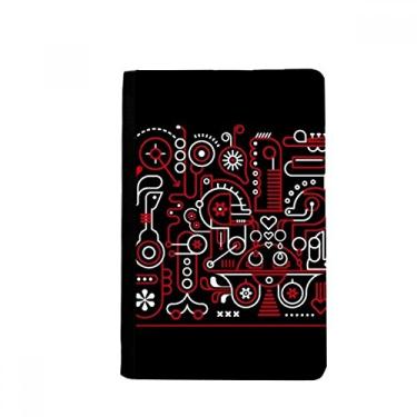 Imagem de Porta-passaporte Graffiti Street abstrato vermelho branco padrão notecase burse capa carteira porta-cartão, Multicolor