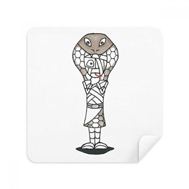 Imagem de Egito Múmia Hórus Snake chapéu óculos pano limpador de tela tecido camurça pacote com 2