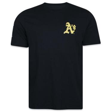 Imagem de Camiseta New Era Regular Mlb Oakland Athletics Tecnologic Manga Curta