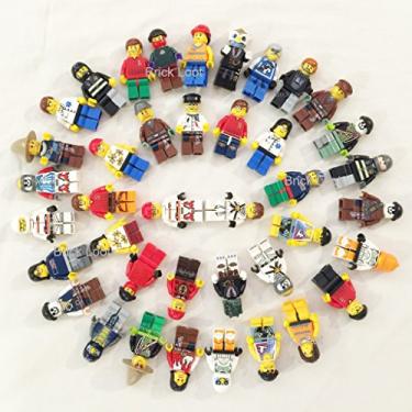 Imagem de Conjunto de 10 bonecos LEGO Mini People People Lot Random Grab Bag of Minifigure Guys City City Set by USA