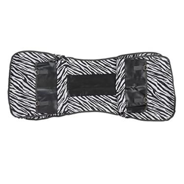 Imagem de AUNMAS Bolsa de transporte do banco traseiro, pacote de transporte do banco traseiro, fivela dupla, 2 compartimentos grandes de lona para uso externo (estampa de zebra)