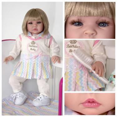 Boneca Bebe Reborn by Baby Dolls molde Chloe Com Corpo pano versao 4 -  Carrefour