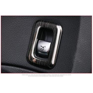 Imagem de JIERS Para Mercedes Benz Classe C W205 GLC 2015-2017, capa de adesivos de moldura para decoração de botão de controle de porta-malas traseiro