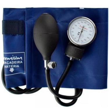 Imagem de Aparelho Medidor De Pressão Arterial Manual Esfigmomanômetro Premium