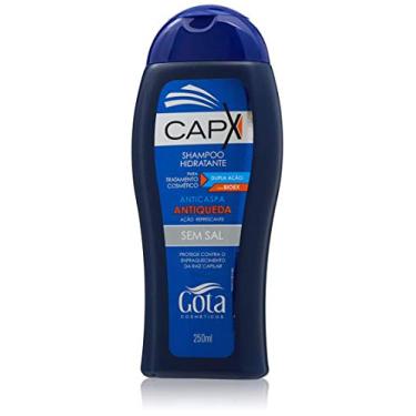 Imagem de Gota Dourada Capx Shampoo Hidratante Anticaspa Antiqueda 250 Ml Linha Gota Sem Sal Azul