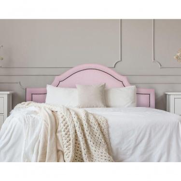 Imagem de Cabeceira Queen Luxo 160X60 Rosa Tachas Fumê