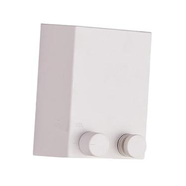 Imagem de Varal retrátil para roupas, corda de secagem, fio de parede, instalação sem punção, resistente, à prova d'água, ajustável, 13,8 pés para banheiro, BRANCO