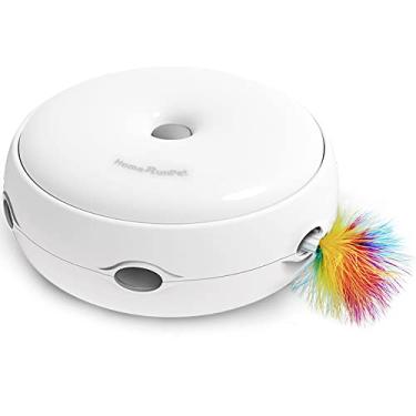 Imagem de Moniss Brinquedo interativo para gatos Brinquedo inteligente eletrônico para brincar com sons de gotejamento Modos inteligentes para penas Luz noturna