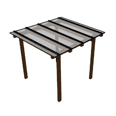 Imagem de Cobertura Policarbonato Alveolar Cristal 4mm - 2,00m x 3,00m