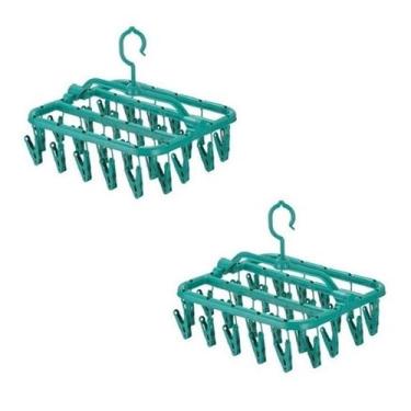 Imagem de Kit com 2 Varais Multiuso Para Roupas Intimas, meia, cueca e calcinha, 26 pregadores cada Varal