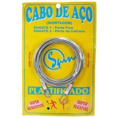 Imagem de Cabo de Aço para Rede De Tenis Plastificado Spin