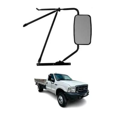 Imagem de ESPELHO RETROVISOR COMPLETO PLANO INJETADO MANUAL DIR F4000 ANO 2000 EM DIANTE