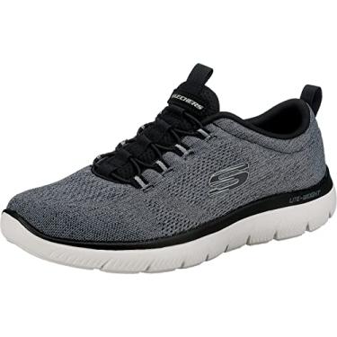 Imagem de Skechers Tênis masculino Skechers Summits Louvin, Preto/branco, 44