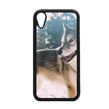Imagem de Capa Smile White Dog Snow Imagem para iPhone XR para proteção de telefone Apple