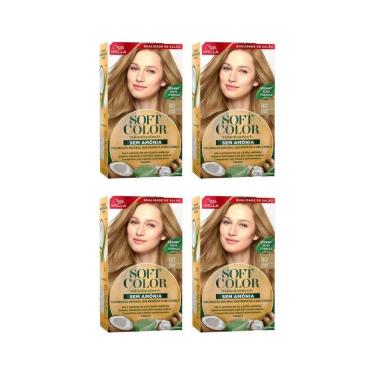 Imagem de Coloraçao Soft Color 80 Louro Claro-Kit C/4Un