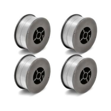 Imagem de Kit - 4 Arame Para Solda Mig Revestido Uso Sem Gás 0,8mm E71t-sg - Rolo 1kg - Galzer