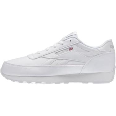Imagem de Reebok Tênis masculino clássico renascentista, Branco/Aço, 7.5 X-Wide