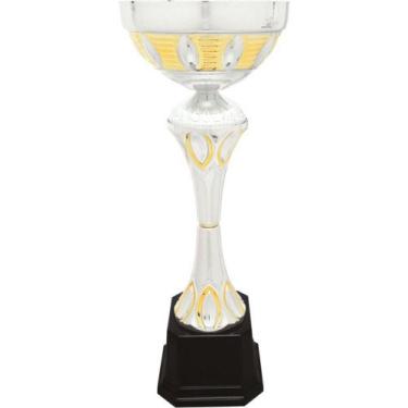 Imagem de Imprue Troféu de prêmio de nome personalizado CMC 295, xícara de prata/ouro 38 cm, troféu de nome personalizado, medalhas esportivas de troféu de prêmio personalizado, troféu de jogador com nome gravado personalizado