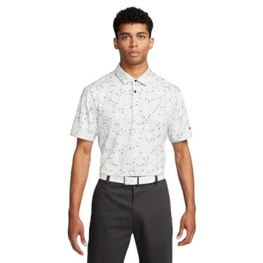 Imagem de Nike Camisa polo masculina de golfe Dri-Fit Tour camuflada, Pó de fóton/preto, G