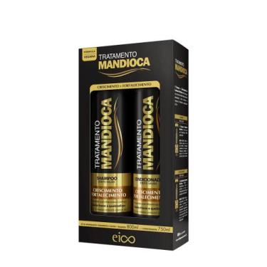 Imagem de Tratamento Kit Shampoo + Cond 800ml/750ml 2 Produtos - Mandioca - Eico