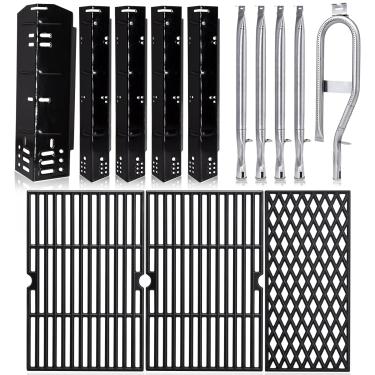 Imagem de Hiorucet Grelhas de cozinha para peças de reposição Dyna Glo Grill 5 queimadores DGH474CRP, DGH483CRP, DGH474CRN-D, DGH474CRN, DGH485CRP, DGH474CRP-D. Dynaglo Grill Heat Tents 70-02-411, 70-02-413