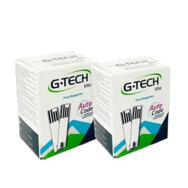 Imagem de Kit 100 Fitas Tiras De Glicemia Para Medidor Vita Gtech