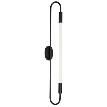 Imagem de Arandela Plafon Parede Teto Sabre Tubular Moderna Preto T8