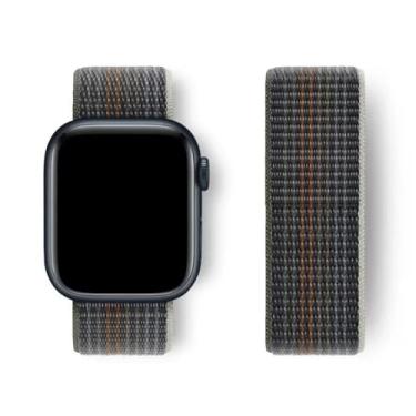 Imagem de Pulseira de nylon para Apple Watch 45 mm, 44 mm, 42 mm, 41 mm, 49 mm, 40 mm, 44 mm, ultra (NOVA Midnight, 42 mm-44 mm-45mm-49 mm)