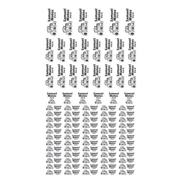 Imagem de Adesivo Etiqueta Escolar Personalizado Vinil Carros 88UN