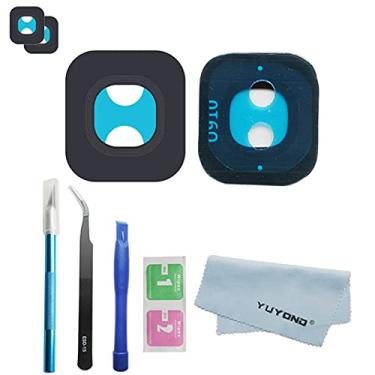 Imagem de YUYOND 2 peças originais originais de substituição de lente de vidro para câmera traseira traseira para Samsung Galaxy S9 (todas as operadoras) com adesivo pré-instalado com kit de ferramentas de