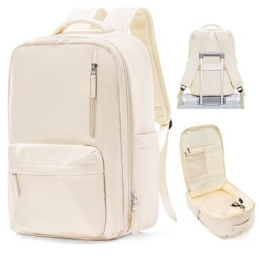 Imagem de WONHOX Mochila de vedação a vácuo para viagem com bomba de ar Vacpack de compressão Airback, Bege, Large