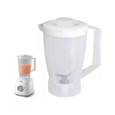 Imagem de Copo serve p Walita Daily Pro Blend 4 RI2110 500W/ RI2112 600W/ RI2113 700W Translúcido Com Tampa (Tampa Branca)