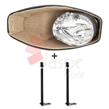 Imagem de Forração Honda Pcx 150 Forro Baú 19 20 Bege + 2 Antena - Jaspe Ateliê,