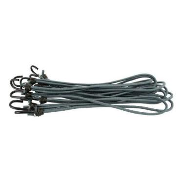 Imagem de Extensor Elástico Cordinha Lona Gancho 100un 30cm - MS EXTENSORES