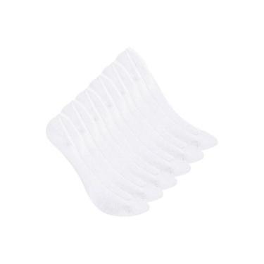Imagem de Kit 6 Pares de Sapatilhas Selene 7340-003 - Genérico, Branco