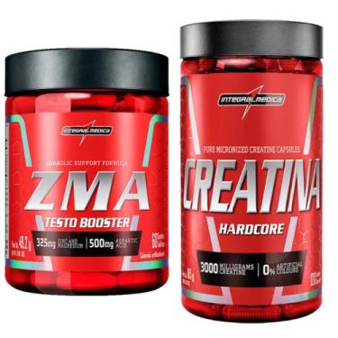Imagem de Creatina Pura 120 Caps + Zma 60 Caps Integralmedica