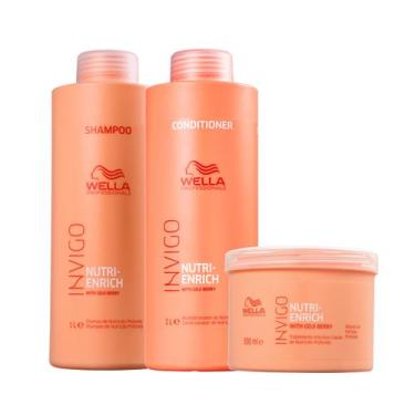 Imagem de Kit Shampoo, Condicionador e Máscara Enrich - Wella - Wella Profession