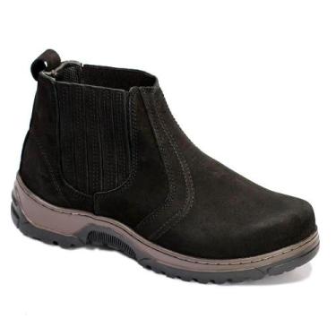 Imagem de Botina Adventure Masculina Couro Cano Curto Conforto Macia - Bell Boot