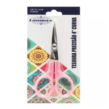 Imagem de Tesoura Arremate Precisão 4 Polegada Ponta Curva P/ Patchwork Costura 