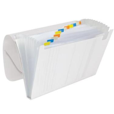 Imagem de Pasta Sanfonada Plastica Oficio 31 Divisórias - Cis, Cristal