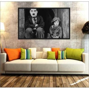 Imagem de Quadro Decorativo Charlie Chaplin Com Moldura Salas Decorações TT02 - 
