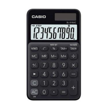 Imagem de Calc. De Bolso, 8 Dig, Calc. De Hora, Preto Casio