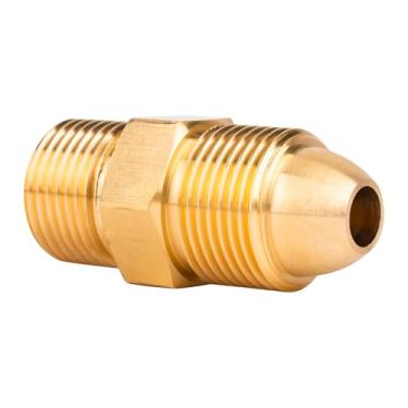 Imagem de GRYVOZE Adaptador de argônio G5/8 macho para CGA580 macho adaptador de CO2 para caber em um regulador de CO2 para garrafa de gás CO2/argônio ou argônio