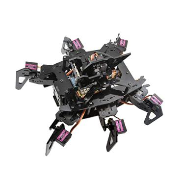 Imagem de Adeept RaspClaws Hexapod Spider Robotic Kit Compatible with Raspberry Pi 4 3 Model B+ B, OpenCV Target Tracking, Video Transmission, Raspberry Pi STEAM Crawling Robot with PDF Manual