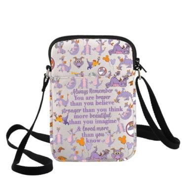 Imagem de G2TUP Bolsa tiracolo Purle Dragon Fans Gift You Are Braver Than You Know Purle Dragon Shoulder Bag Dragon Merch, Always Purple Dragon Cb