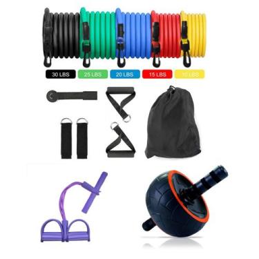 Imagem de KIT 12+1 PARA MOLDAR O CORPO PERDER PESO TREINO EM CASA MALHAR elástic