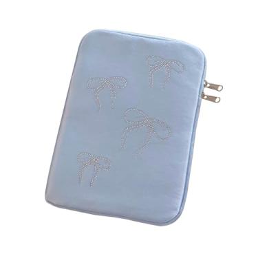 Imagem de Capa para tablet de 9 a 11 polegadas para iPad Pro 11 Air 4 de 10,2 abas, bolsa protetora com laço brilhante cravejado de cristal, bolsa de transporte